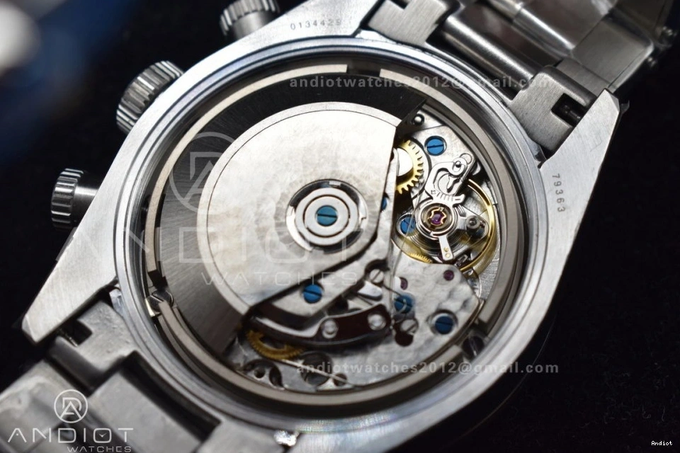 Dial Edition Black Chrono Bracelet White SS Best on SS 1:1 Bay TWS A7750 1104